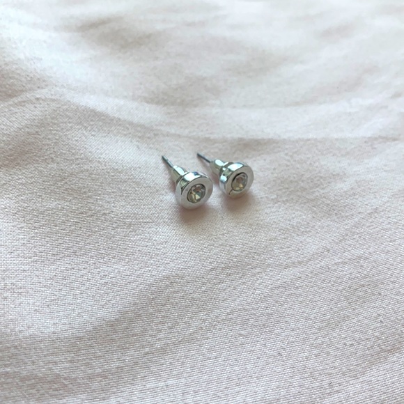 circle rhinestone earrings - Picture 2 of 2